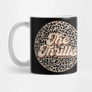 Retro Music Thrills Personalized Name Circle Birthday Mug